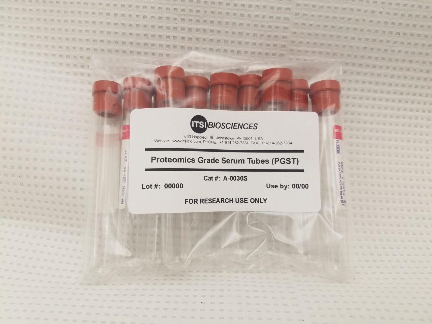 Proteomics Grade Serum Tube (PGST, A-0030S)